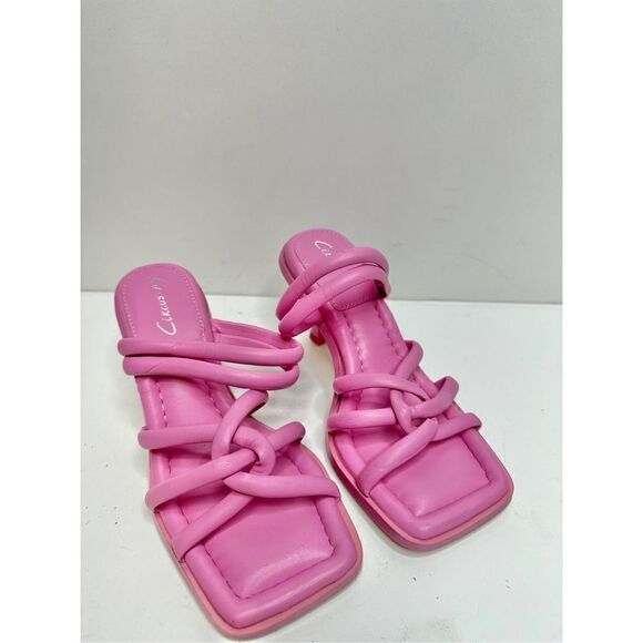Sam Edelman Circus Sandals Womens Size 5 Pink Savanna Strappy Barbie Heels - Picture 2 of 9